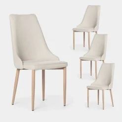 Klast Home Packs 4 Sillas Tapizadas|Sillas De Comedor Y Cocina>Agnes Beige