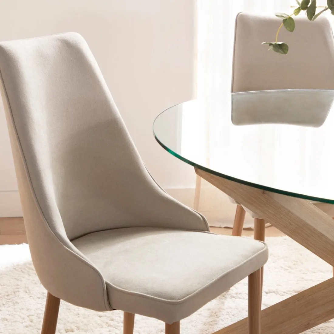 Klast Home Packs 4 Sillas Tapizadas|Sillas De Comedor Y Cocina>Agnes Beige