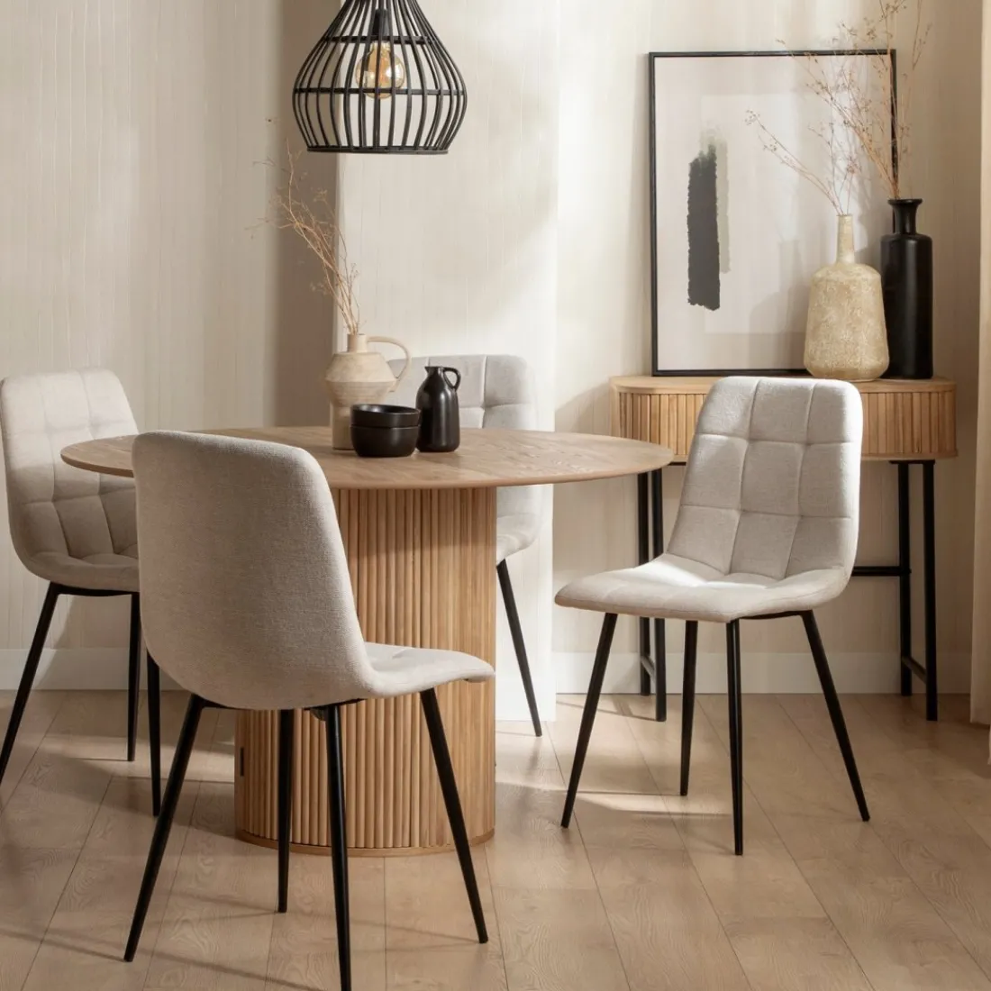 Klast Home Packs 4 Sillas Tapizadas|Sillas De Comedor Y Cocina>Ailan Beige