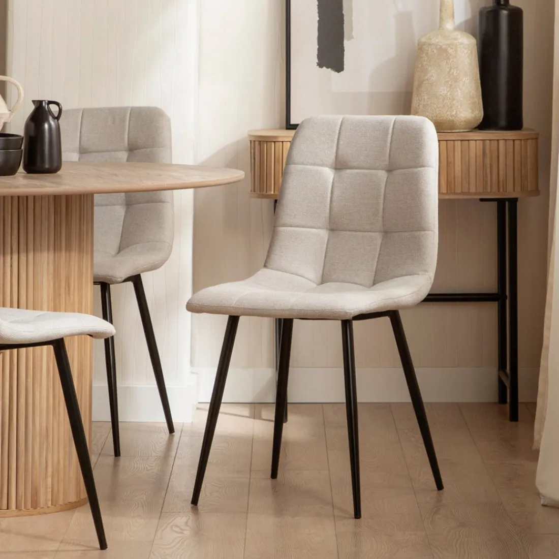 Klast Home Packs 4 Sillas Tapizadas|Sillas De Comedor Y Cocina>Ailan Beige