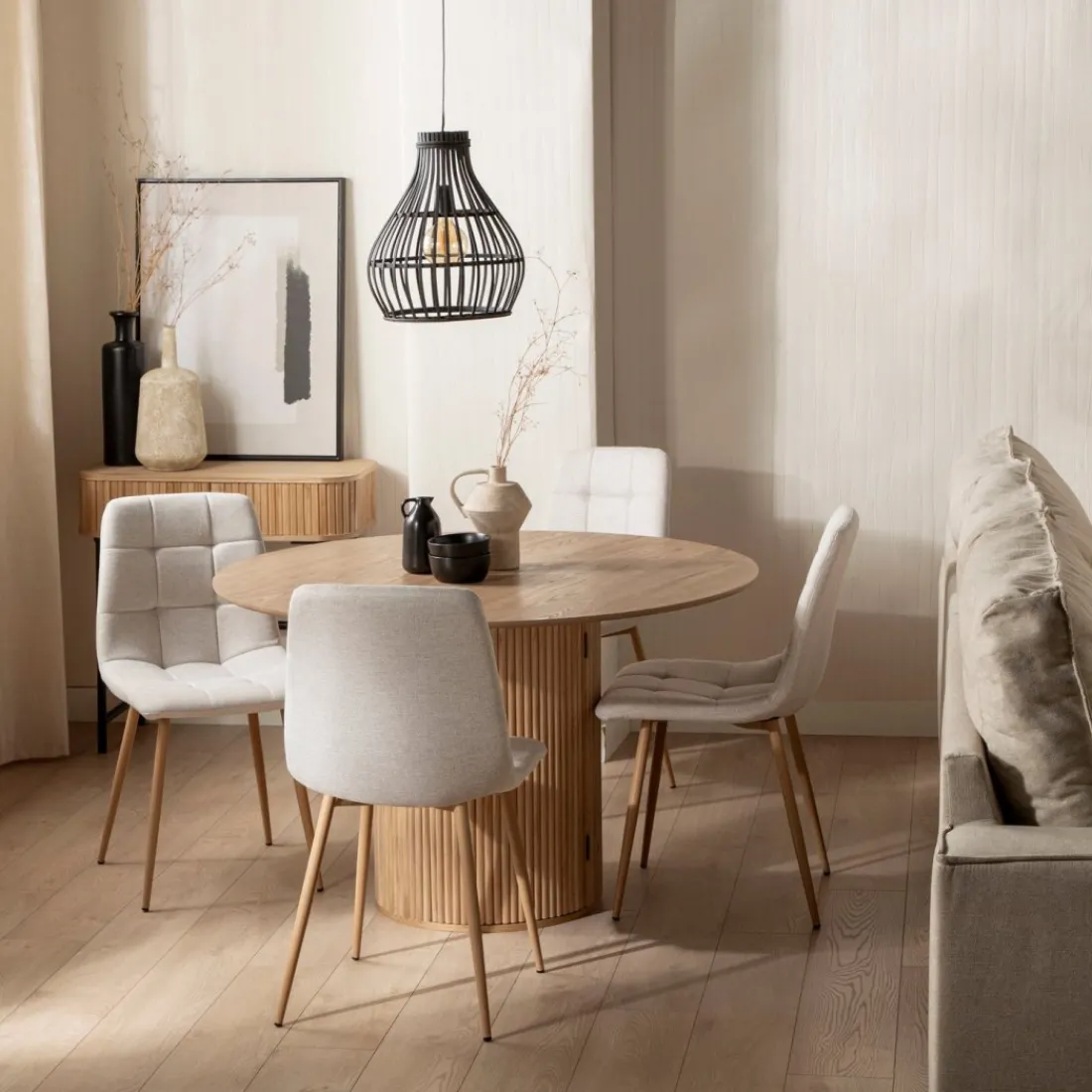 Klast Home Packs 4 Sillas Tapizadas|Sillas De Comedor Y Cocina>Ailan Beige