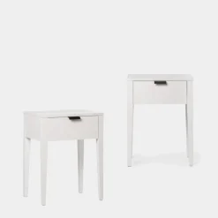 Klast Home Packs De 2 Mesitas De Noche|Mesitas De Noche>Aima Blanco