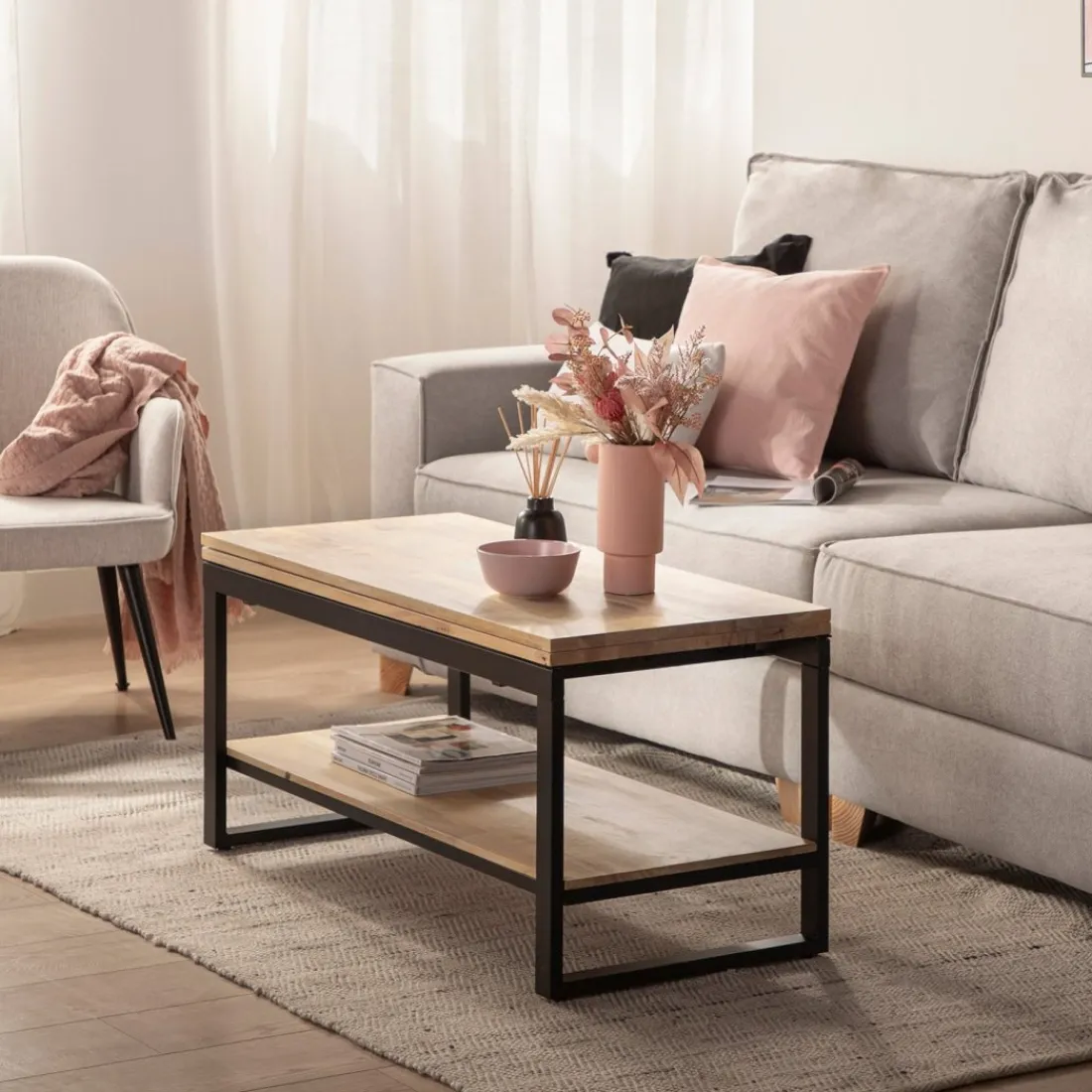 Klast Home Mesas De Centro>Alvi Negro/Natural