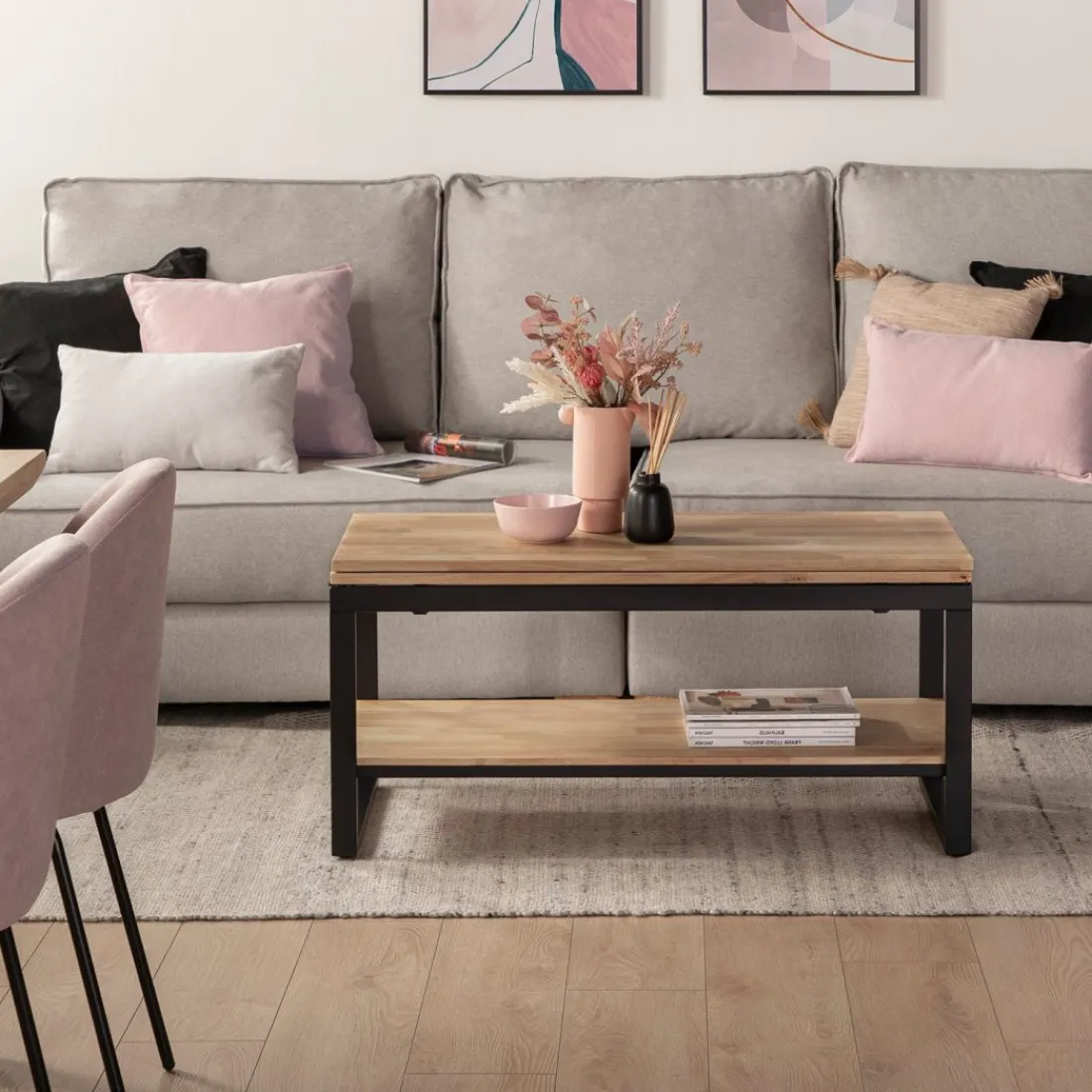 Klast Home Mesas De Centro>Alvi Negro/Natural