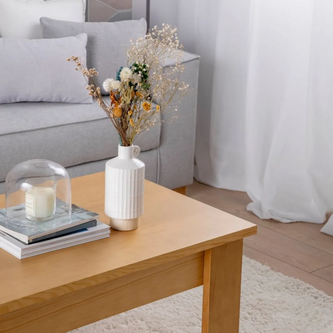 Klast Home Mesas De Centro>Aris Natural/Natural/blanco