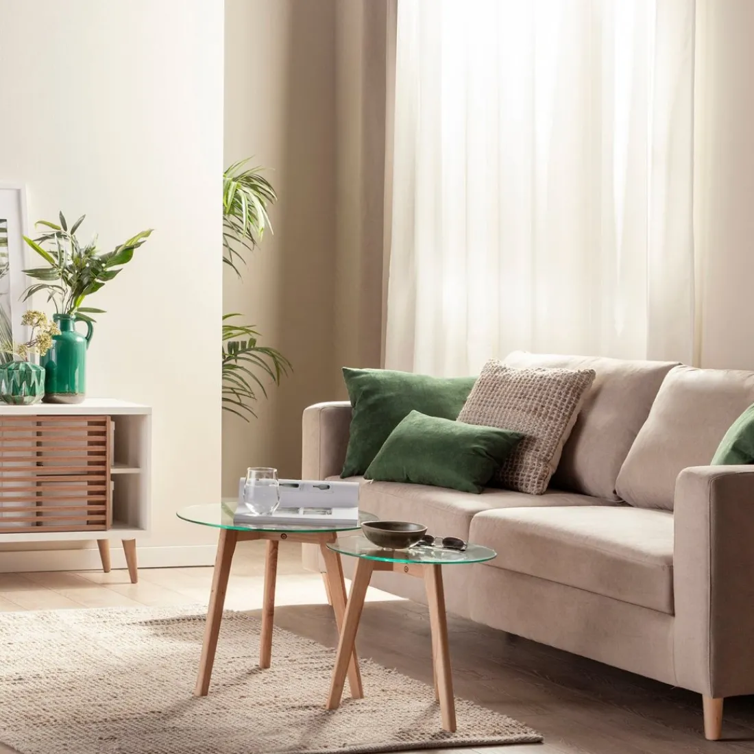 Klast Home Sofás 3 Plazas>Beth Beige