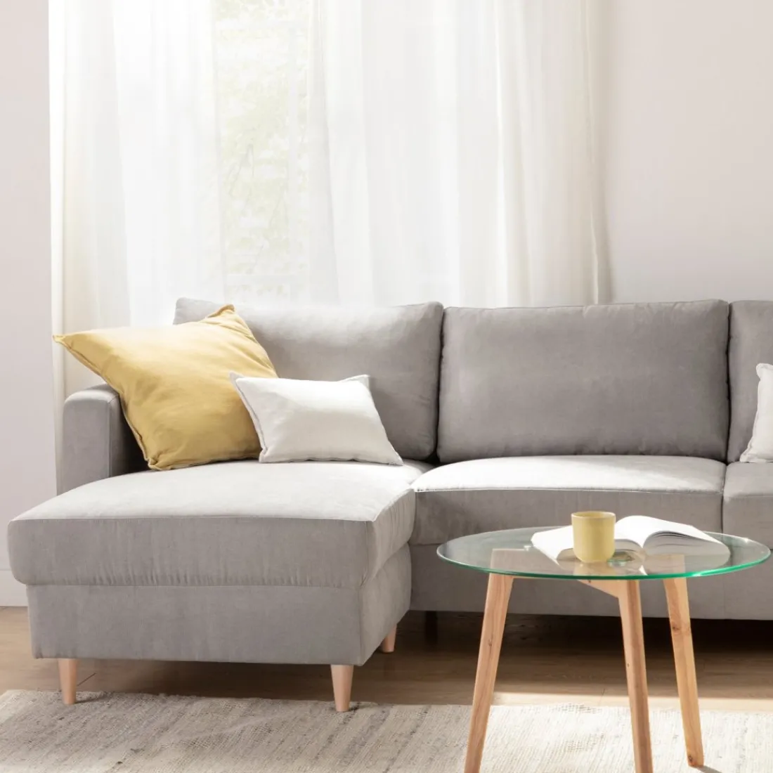 Klast Home Sofás Con Chaise Longue>Beth Gris