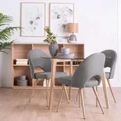 Klast Home Packs 4 Sillas Tapizadas|Sillas De Comedor Y Cocina>Blair Gris
