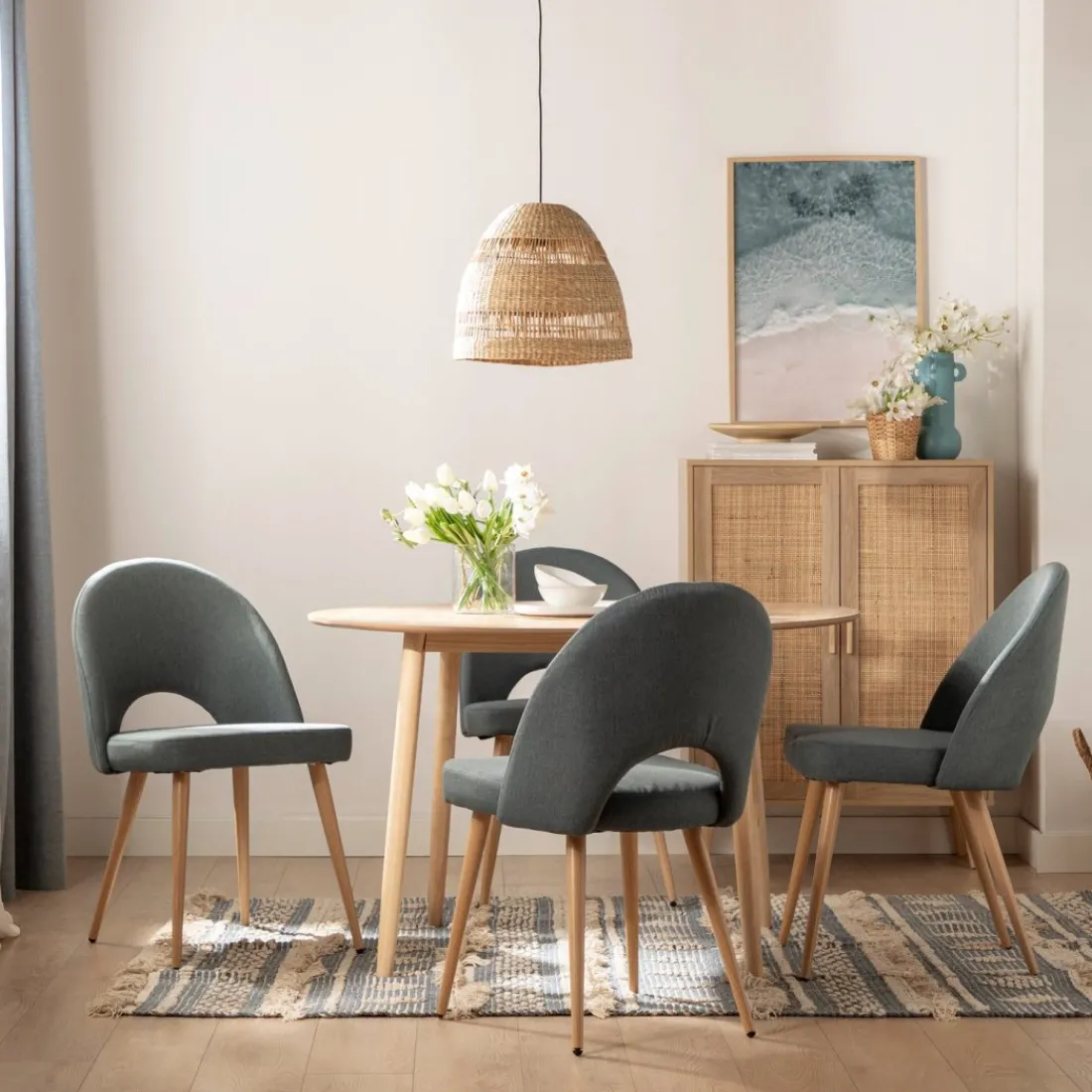 Klast Home Packs 4 Sillas Tapizadas|Sillas De Comedor Y Cocina>Blair Azul