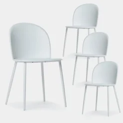 Klast Home Packs 4 Sillas Polipropileno|Sillas De Exterior>Clark Blanco