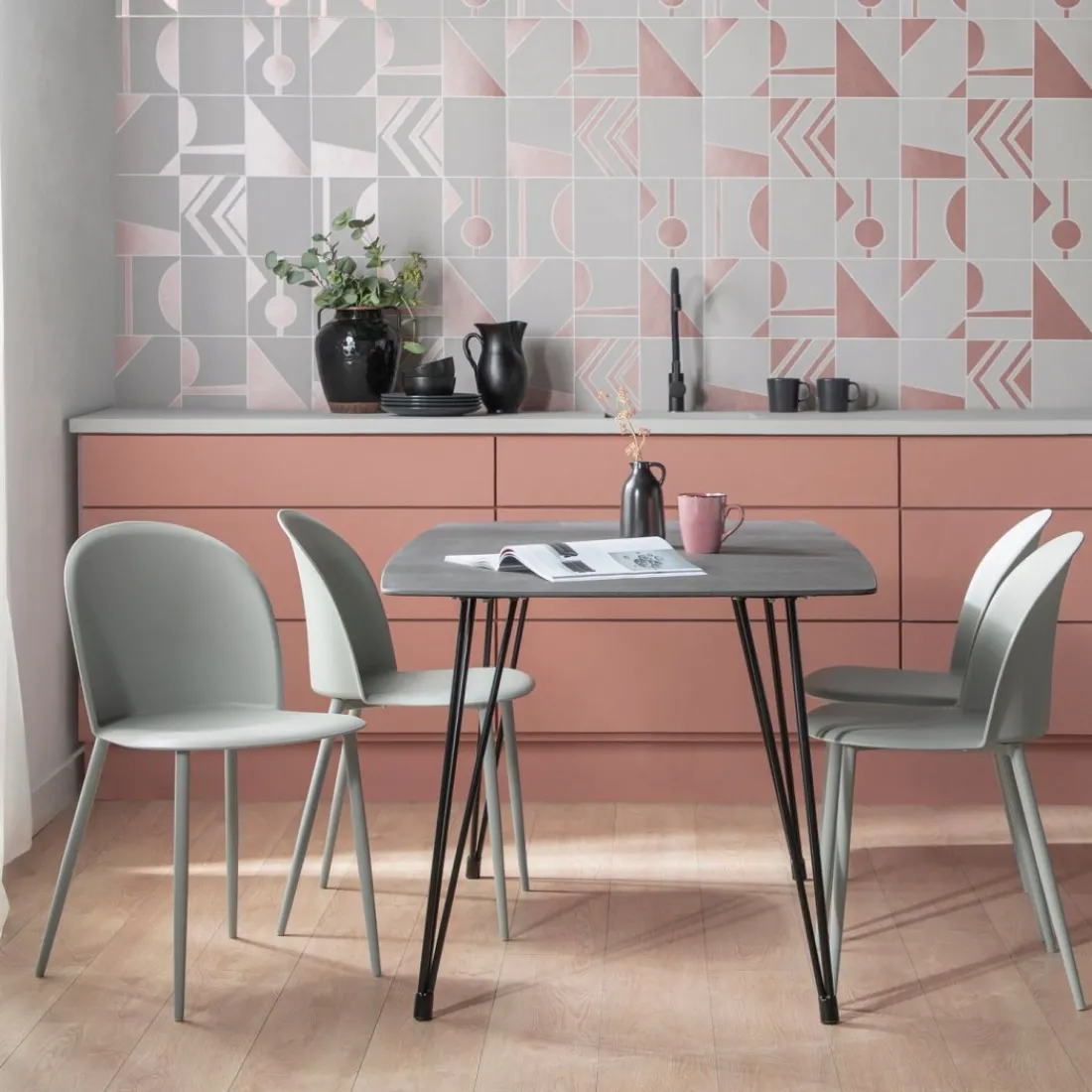 Klast Home Packs 4 Sillas Polipropileno|Sillas De Exterior>Clark Gris