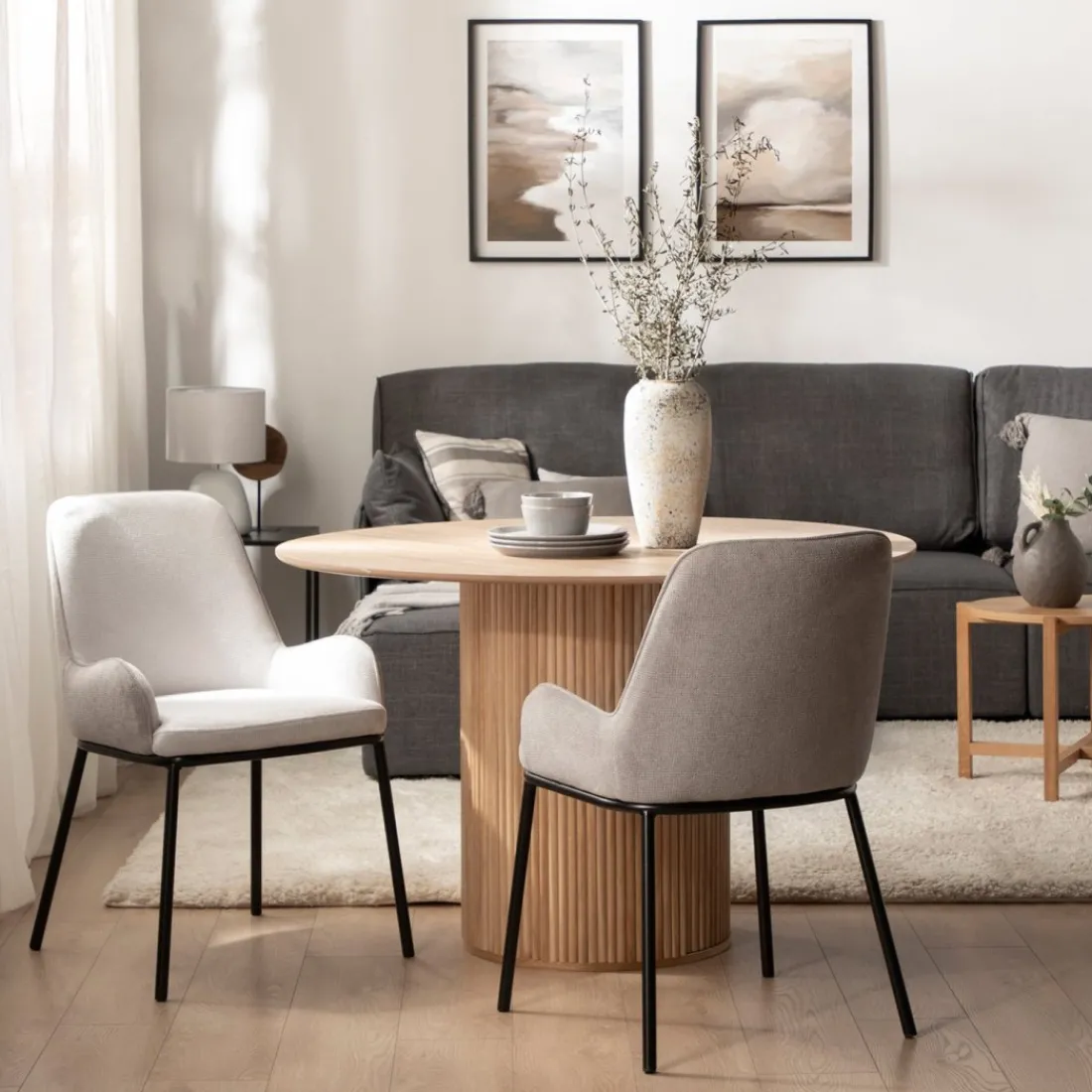 Klast Home Packs 2 Sillas Tapizadas|Sillas De Comedor Y Cocina>Dama Gris