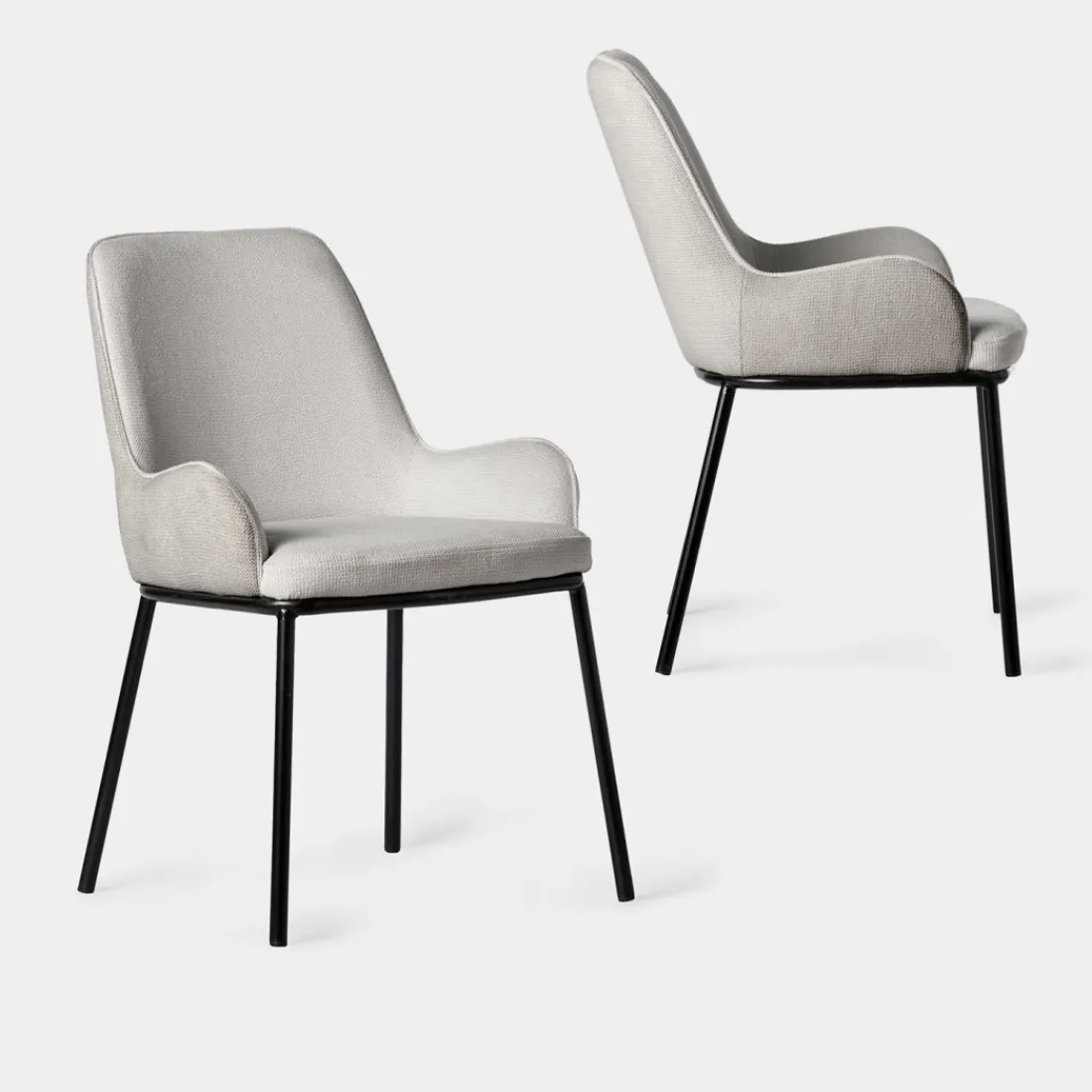 Klast Home Packs 2 Sillas Tapizadas|Sillas De Comedor Y Cocina>Dama Gris