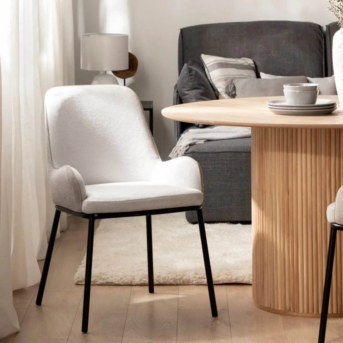 Klast Home Packs 2 Sillas Tapizadas|Sillas De Comedor Y Cocina>Dama Gris