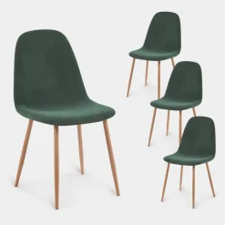 Klast Home Packs 4 Sillas Tapizadas|Sillas De Comedor Y Cocina>Elia Verde oscuro