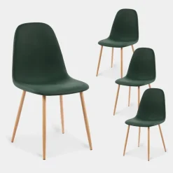 Klast Home Packs 4 Sillas Tapizadas|Sillas De Comedor Y Cocina>Elia Verde