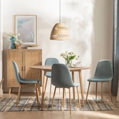 Klast Home Packs 4 Sillas Tapizadas|Sillas De Comedor Y Cocina>Ellis Azul teal