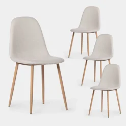 Klast Home Packs 4 Sillas Tapizadas|Sillas De Comedor Y Cocina>Ellis Beige