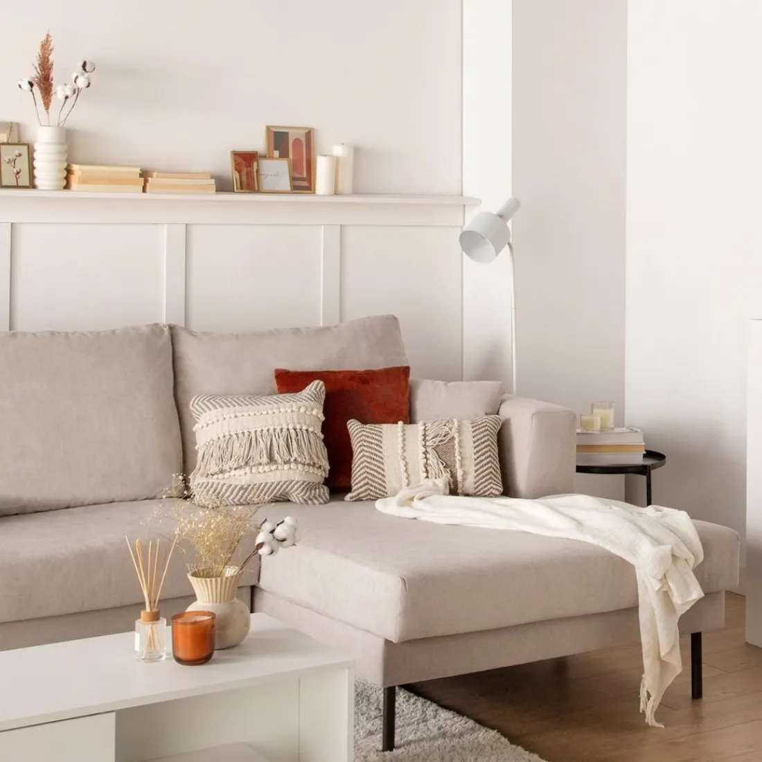 Klast Home Sofás Con Chaise Longue>Emma Beige