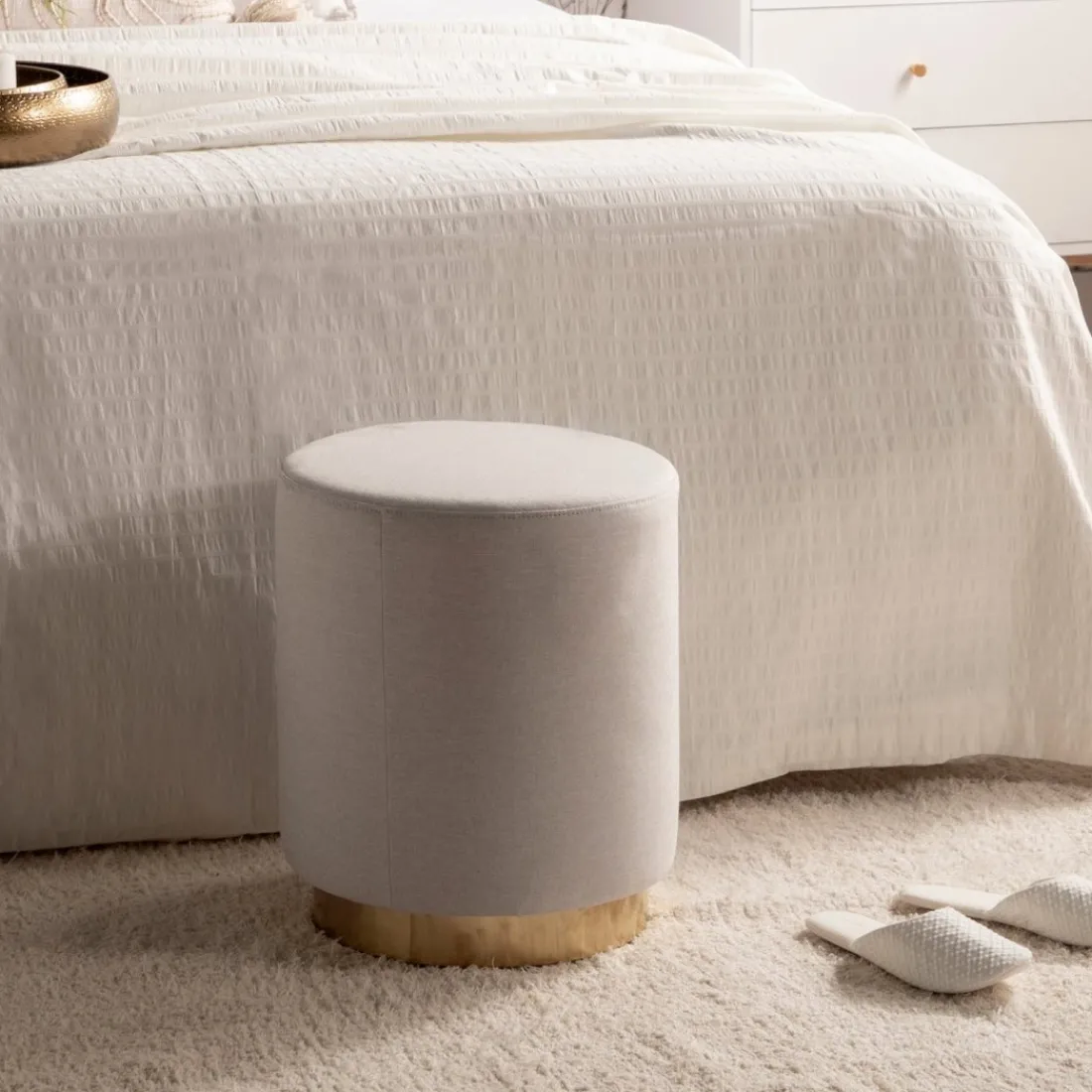 Klast Home Pufs>Fani Beige