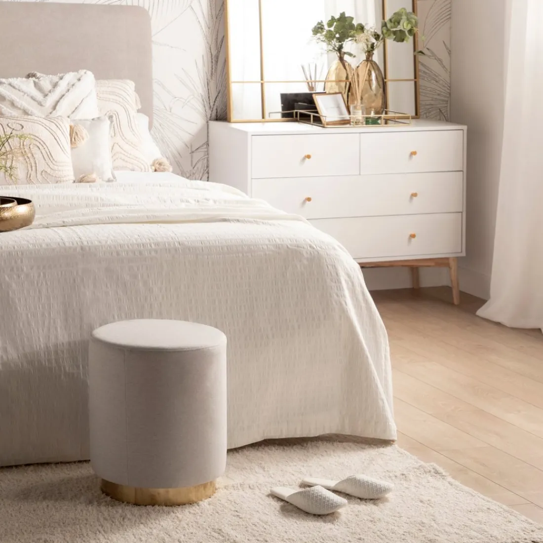 Klast Home Pufs>Fani Beige