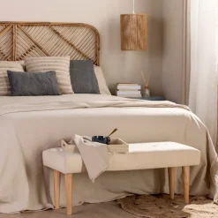 Klast Home Descalzadores Y Baúles Para Pie De Cama|Bancos Para Dormitorio Y Recibidor>Fiore Beige