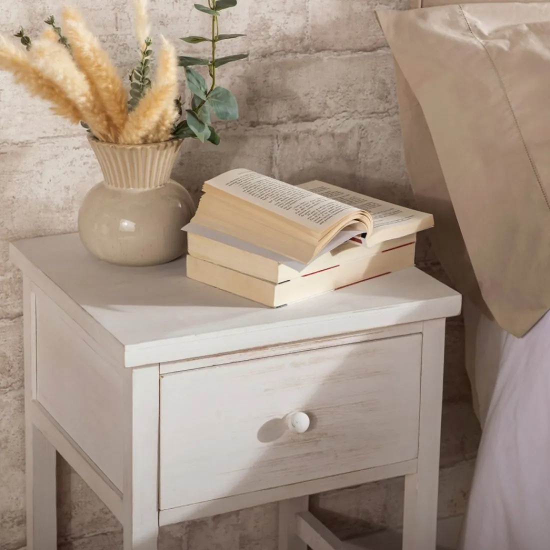Klast Home Packs De 2 Mesitas De Noche|Mesitas De Noche>Folk Blanco