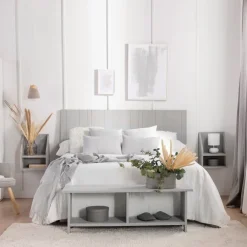 Klast Home Packs De 2 Mesitas De Noche|Mesitas De Noche>Folk Gris