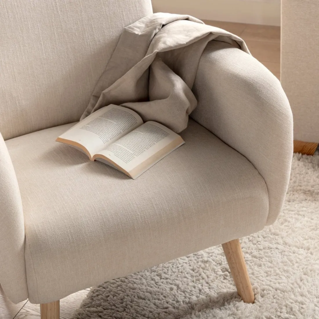 Klast Home Butacas Para Dormitorio|Sillones Y Butacas>Iraida Beige