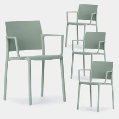 Klast Home Packs 4 Sillas Polipropileno|Sillas De Exterior>Jeven Verde