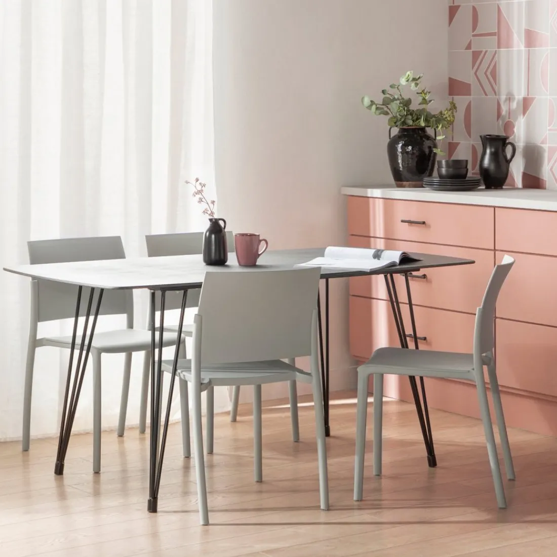 Klast Home Packs 4 Sillas Polipropileno|Sillas De Exterior>Jeven Gris