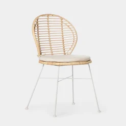 Klast Home Ratán|Sillas De Exterior>Kala Natural/Blanco/Natural/blanco
