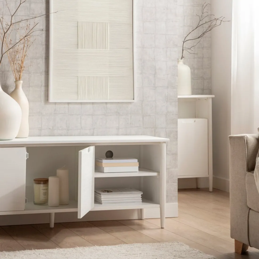 Klast Home Muebles Tv>Kenan Blanco