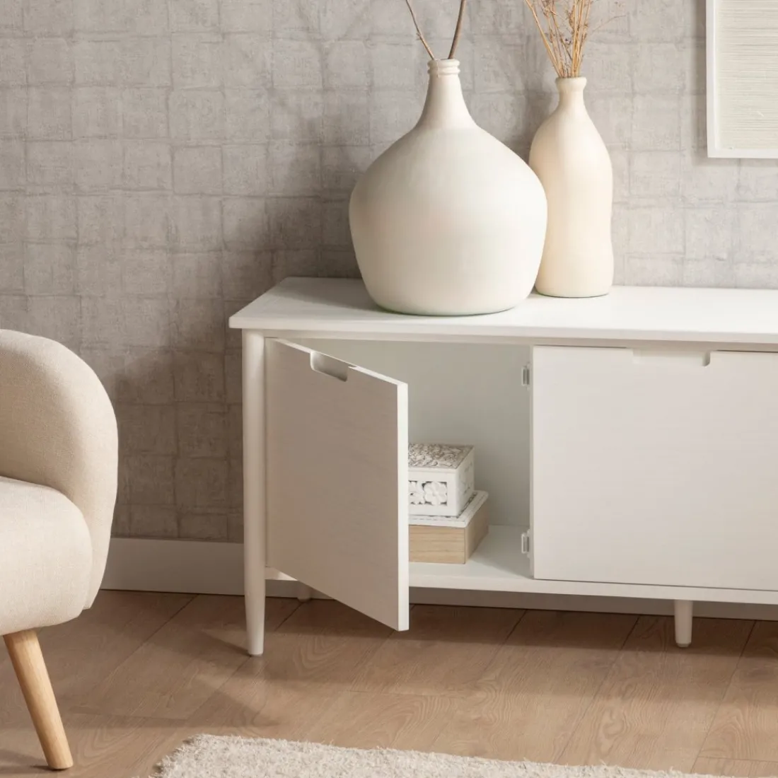 Klast Home Muebles Tv>Kenan Blanco