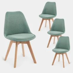 Klast Home Packs 4 Sillas Tapizadas|Sillas De Comedor Y Cocina>Kler Menta