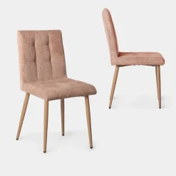 Klast Home Packs 2 Sillas Tapizadas|Sillas De Comedor Y Cocina>Leia Terracota