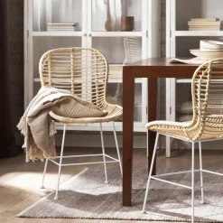 Klast Home Ratán|Sillas De Exterior>Leo Natural/Blanco