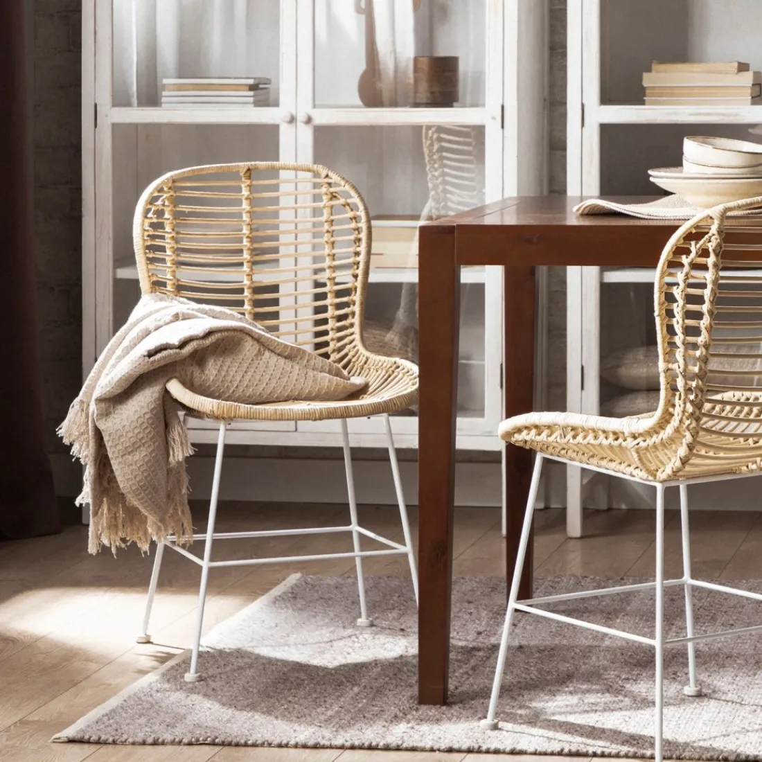 Klast Home Ratán|Sillas De Exterior>Leo Natural/Blanco