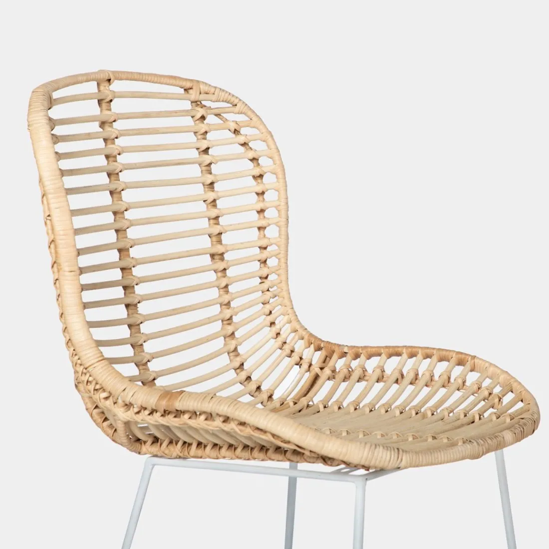 Klast Home Ratán|Sillas De Exterior>Leo Natural/Blanco