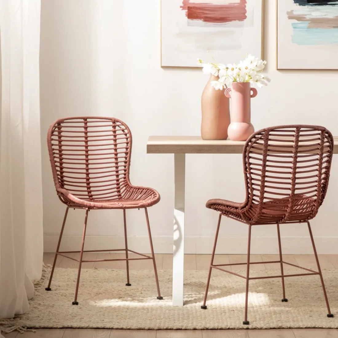 Klast Home Ratán|Sillas De Exterior>Leo Terracota