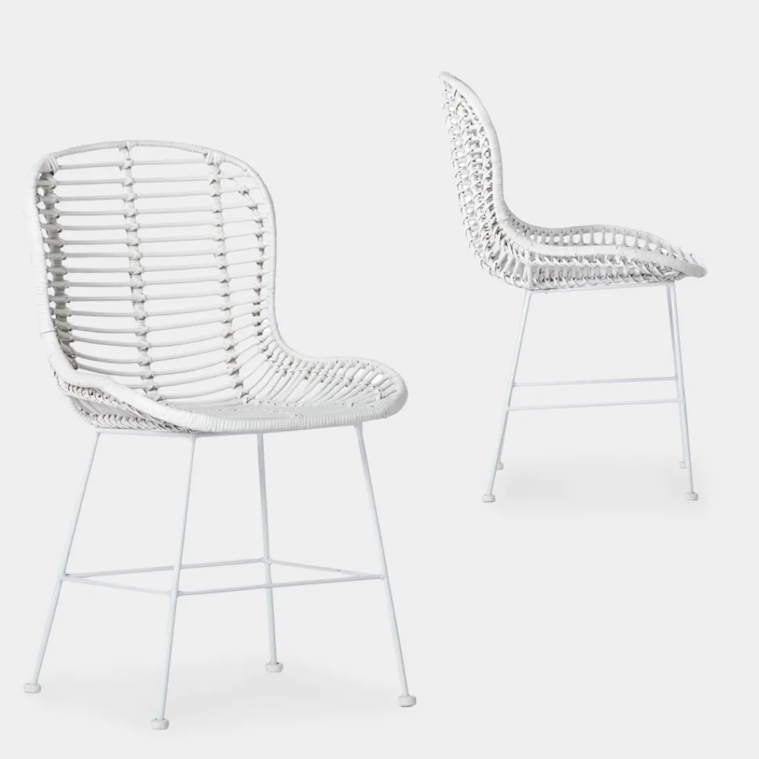 Klast Home Ratán|Packs 2 Sillas Ratán>Leo Blanco