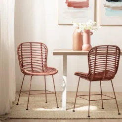Klast Home Ratán|Packs 2 Sillas Ratán>Leo Terracota