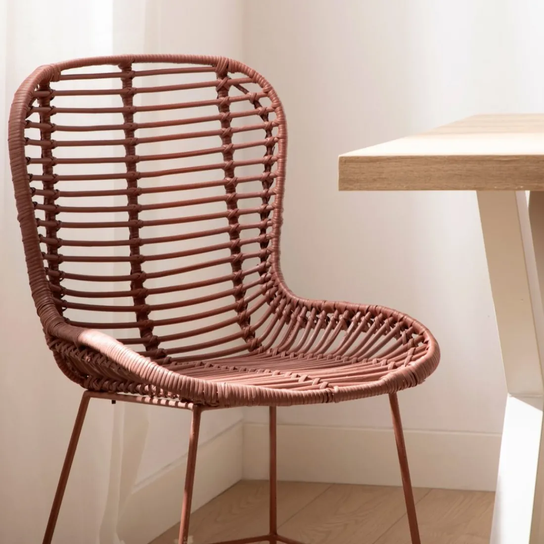 Klast Home Ratán|Packs 2 Sillas Ratán>Leo Terracota