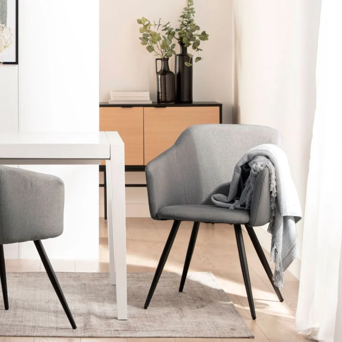 Klast Home Sillas De Comedor Y Cocina>Liam Gris topo oscuro