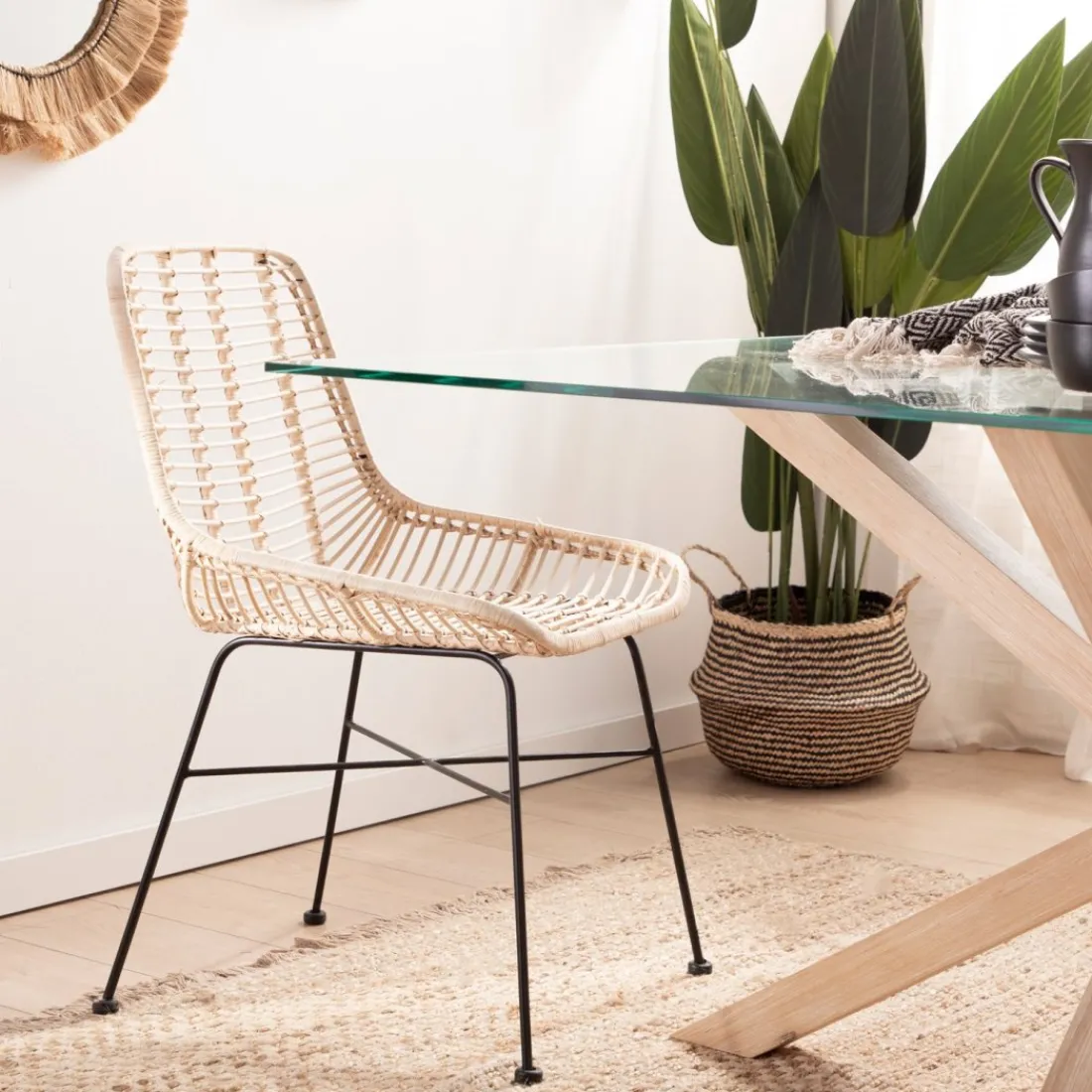 Klast Home Ratán|Packs 2 Sillas Ratán>Lui Negro/Natural