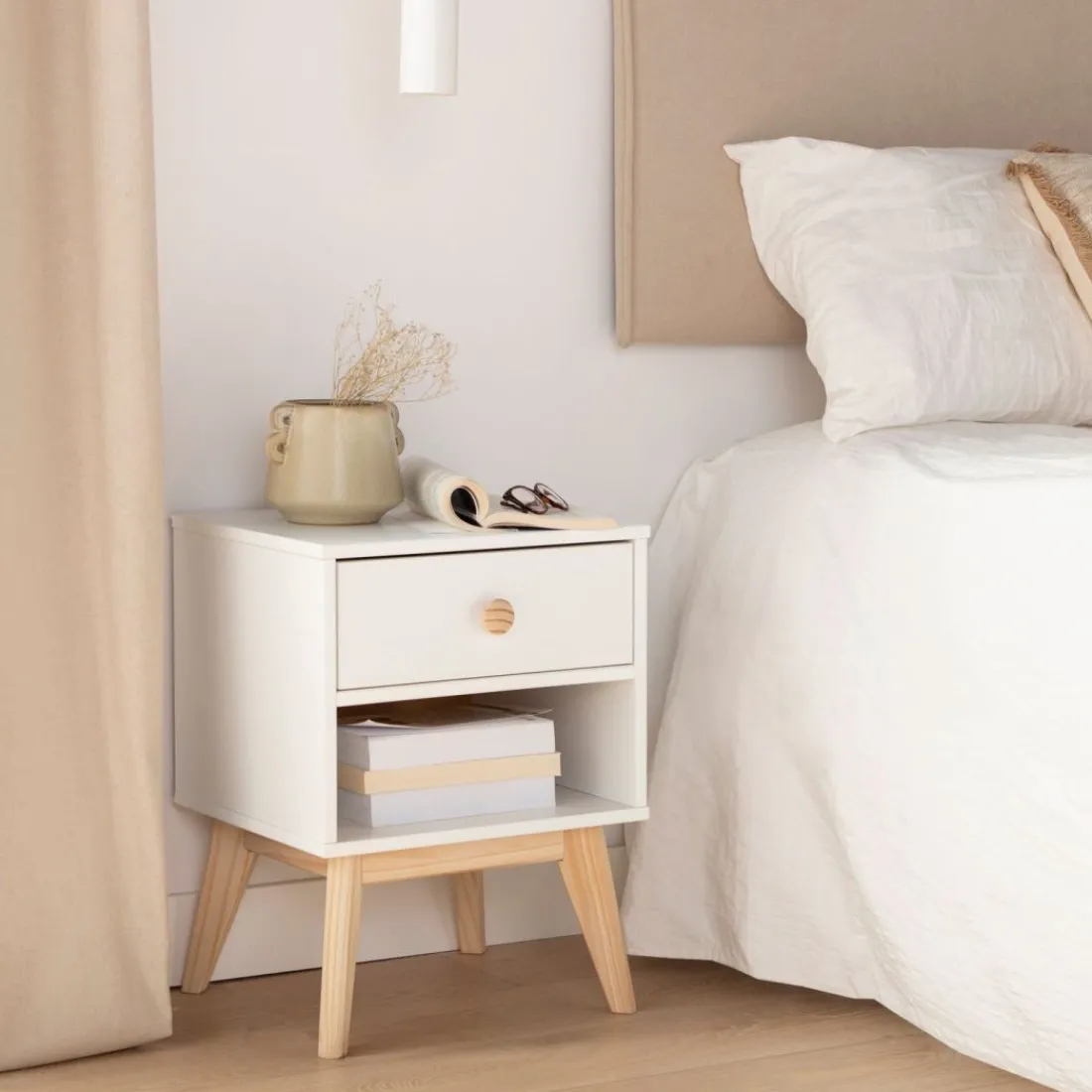 Klast Home Mesitas De Noche|Mesitas De Noche>Luke Blanco