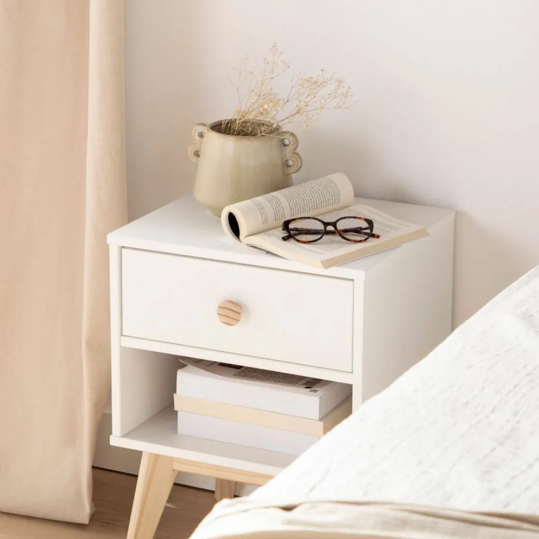 Klast Home Mesitas De Noche|Mesitas De Noche>Luke Blanco