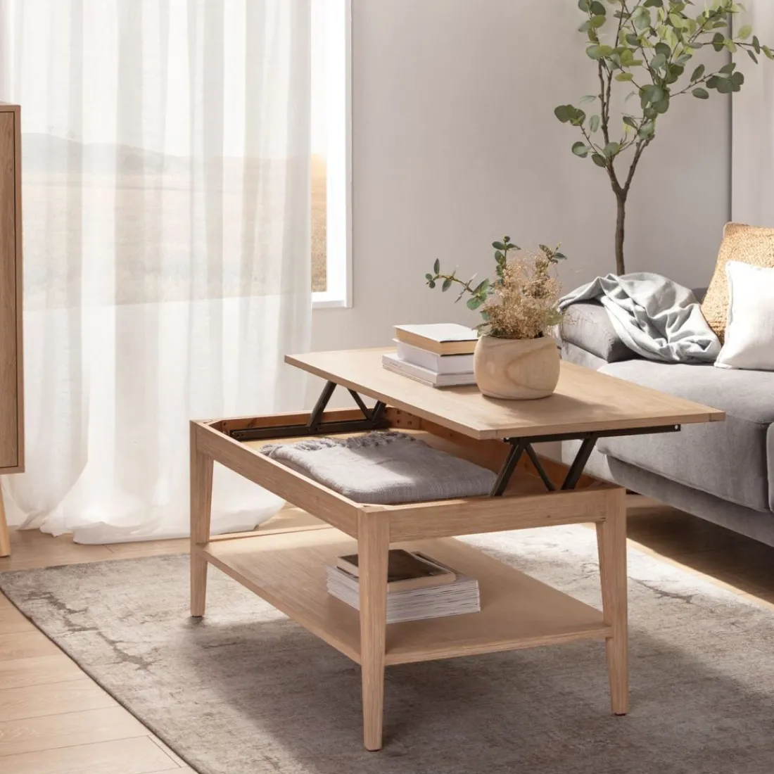 Klast Home Mesas De Centro>Mara Natural/Natural/blanco