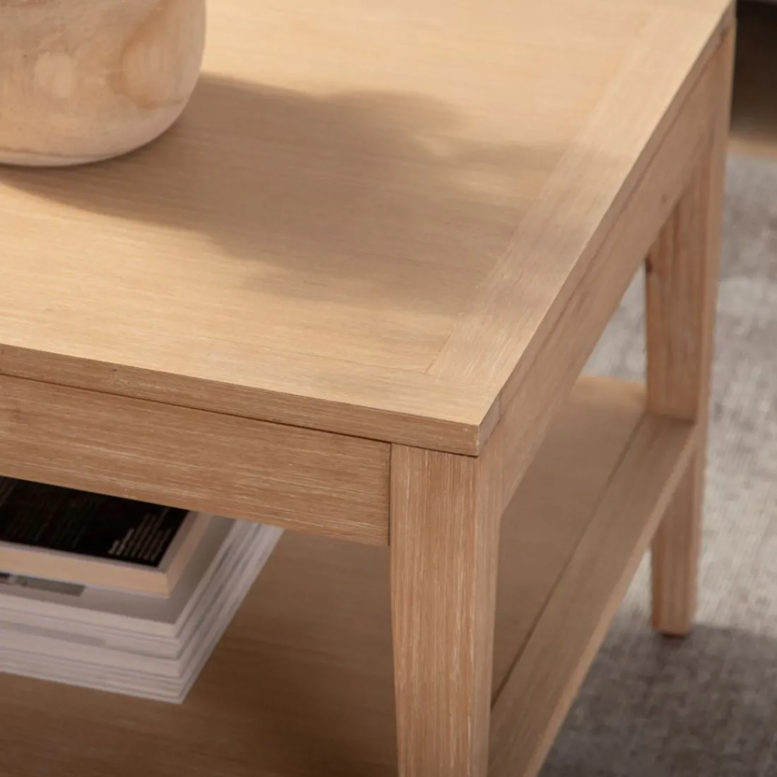 Klast Home Mesas De Centro>Mara Natural/Natural/blanco