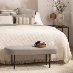 Klast Home Descalzadores Y Baúles Para Pie De Cama|Bancos Para Dormitorio Y Recibidor>Mena Gris